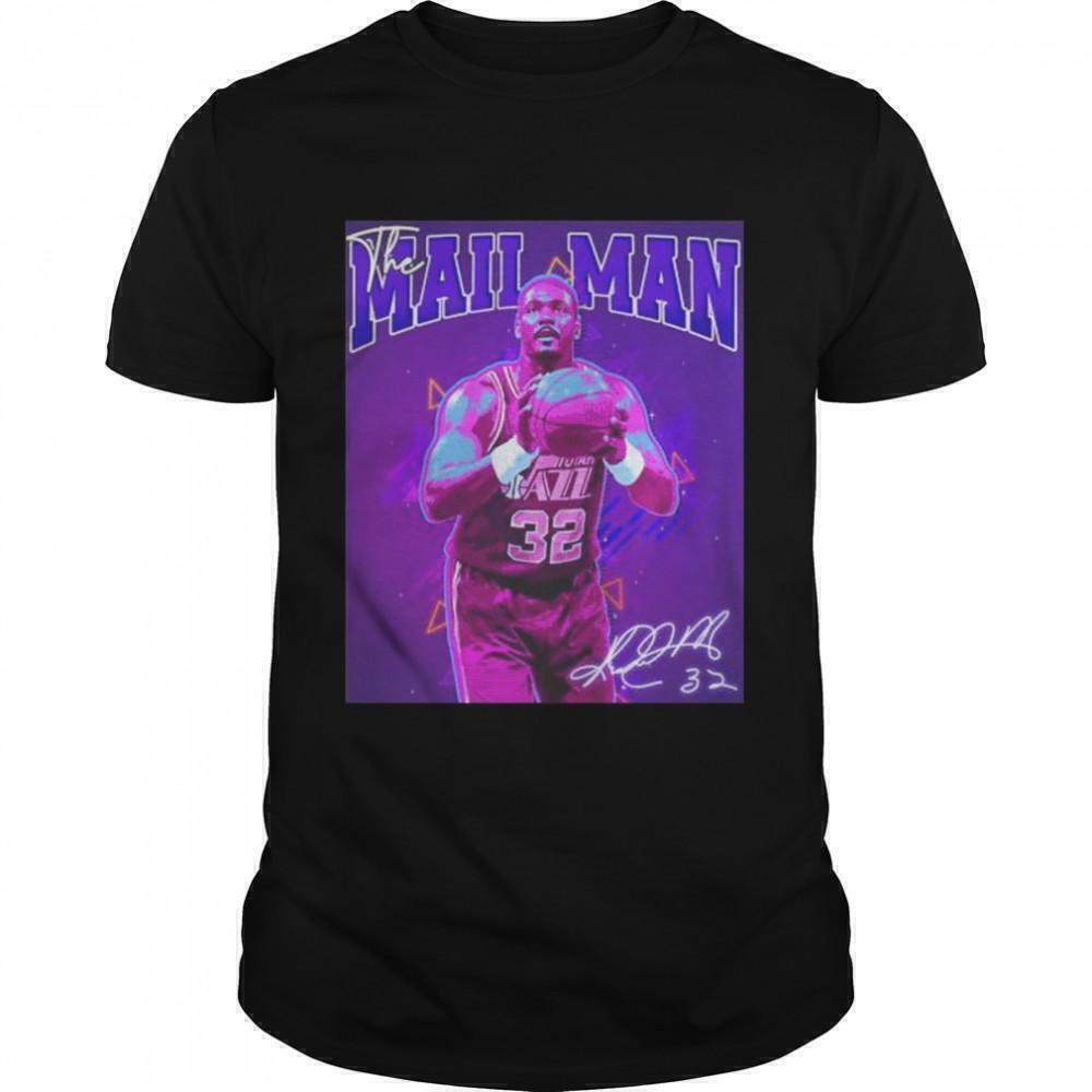 Karl Malone The Mail Man NBA Basketball Legend Retro Unisex T-Shirt